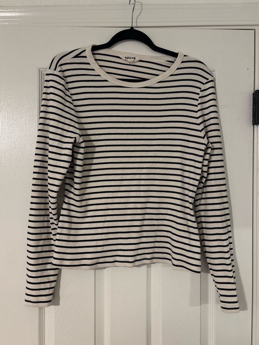 Boden striped long sleeve top